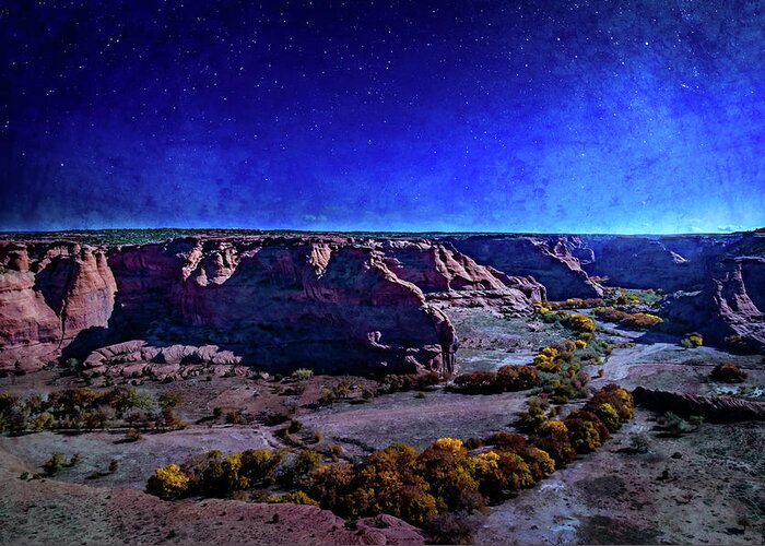 2018 Greeting Card featuring the photograph Starlit Canyon de Chelly 1811 by Kenneth Johnson