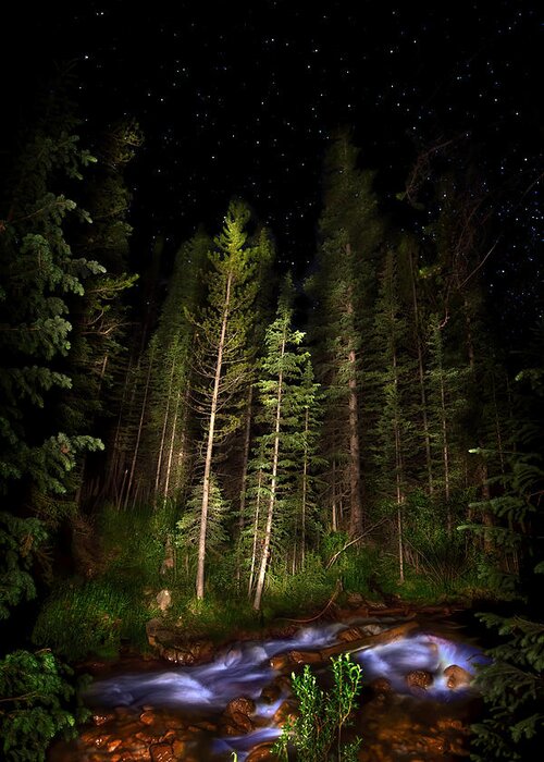 Colorado Greeting Card featuring the photograph Starry Creek by Mark Andrew Thomas