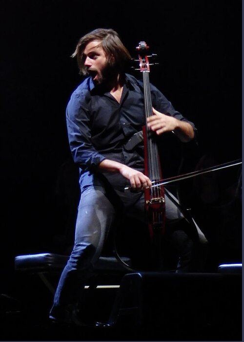 2 Cellos Greeting Card featuring the photograph Stjepan Hauser by James Peterson