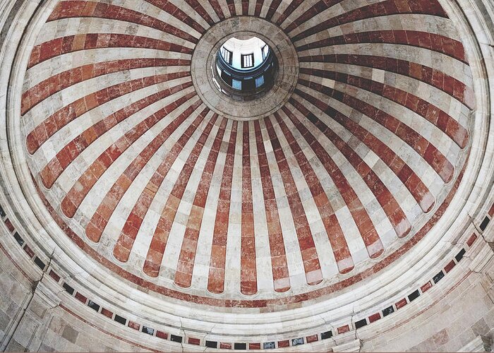 Classic Architecture Greeting Card featuring the photograph Striped Dome by Lupen Grainne