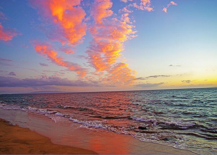 Sunset Greeting Card featuring the photograph Sugar Beach Sunset by Anthony Jones