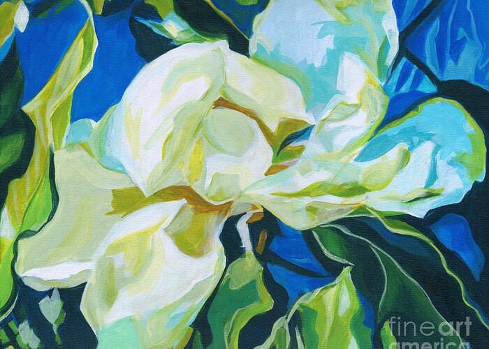 Contemporary Painting Greeting Card featuring the painting Summer Time by Tanya Filichkin