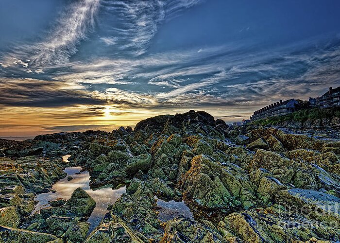 Cape Cod Greeting Card featuring the photograph Sunrise at Nantasket Beach4, Hull, MA by Mark OConnell