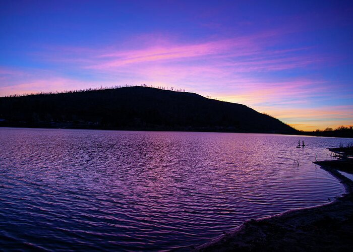 Lake Cuyamaca Greeting Card featuring the photograph Sunset in the Cuyamacas by Anthony Jones