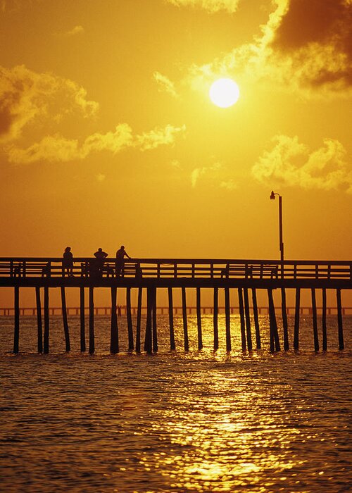 Scenics Greeting Card featuring the photograph Sunset Over Virginia Beach, Va by Chris Rogers