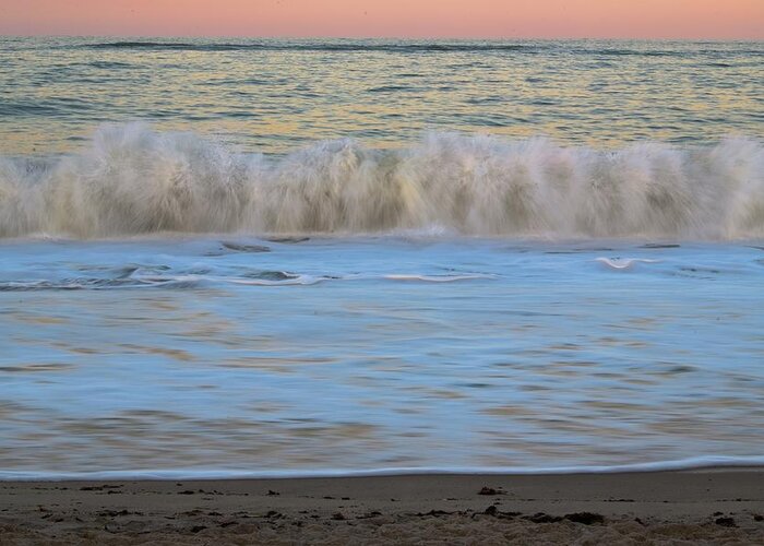 Landscape Greeting Card featuring the photograph Sunset Wave 7 Vero Beach Florida by T Lynn Dodsworth
