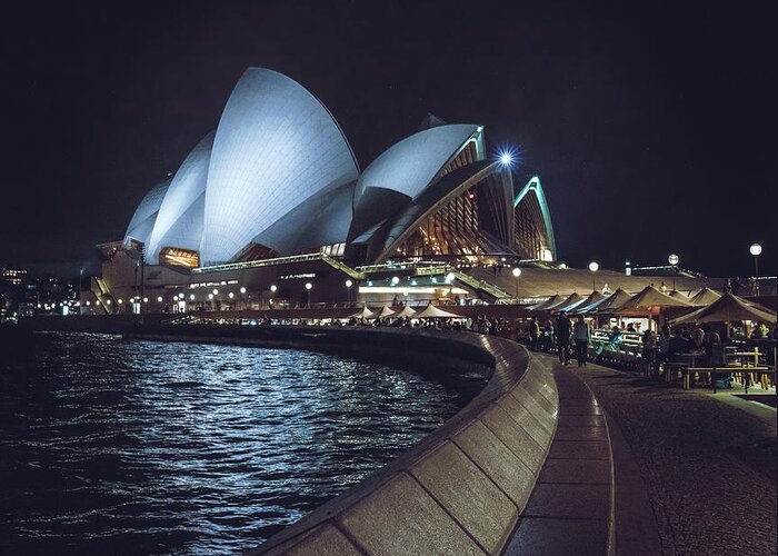 Australia Greeting Card featuring the photograph Sydney Opera House Nights by Nisah Cheatham