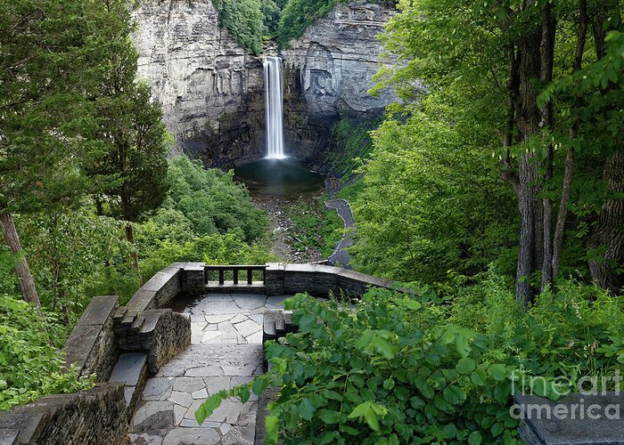 Waterfall Greeting Card featuring the photograph Taughannock Falls, New York, USA by Kevin Shields