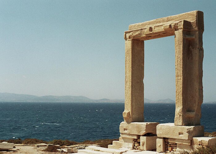 Greek Culture Greeting Card featuring the photograph Temple Of Apollo In Naxos, Greece by Deimagine