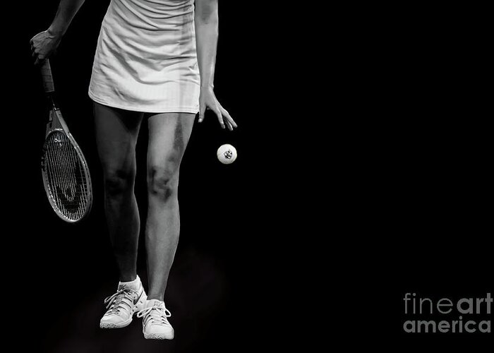 Center Court Greeting Card featuring the photograph Tennis Legs by Ed Taylor