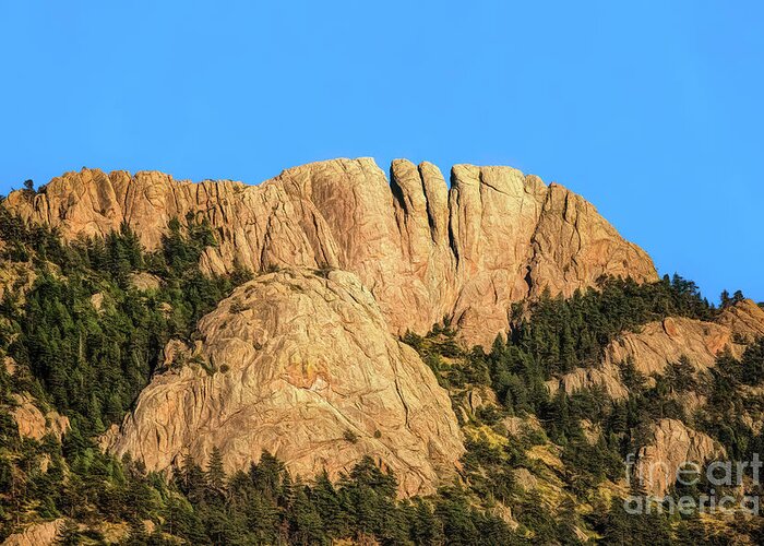 Jon Burch Greeting Card featuring the photograph The Back Of Horsetooth Rock by Jon Burch Photography
