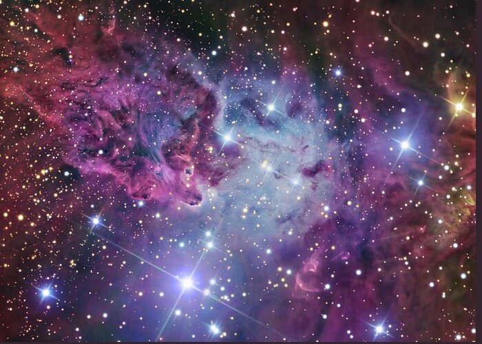 Dust Greeting Card featuring the photograph The Fox Fur Nebula by Stocktrek Images