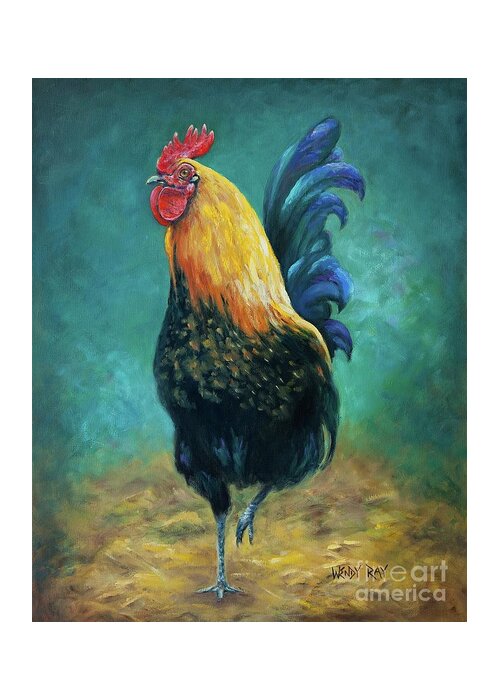 Oil Painting Greeting Card featuring the painting The General by Wendy Ray