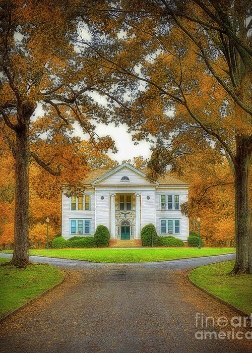 Hoge Greeting Card featuring the photograph The Hoge Building at Berry College by Ken Johnson