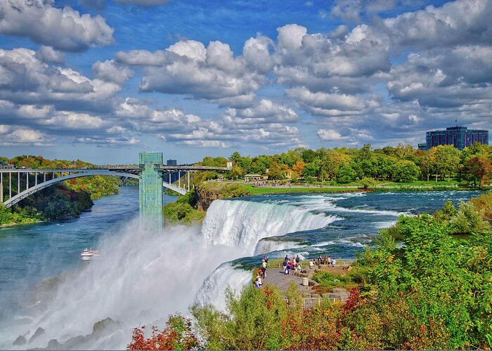 Niagara Falls Greeting Card featuring the photograph The Incredible Beauty of Niagara Falls by Lynn Bauer