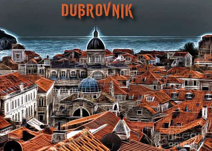 Dubrovnik Greeting Card featuring the photograph The magic of Dubrovnik by Brian Tarr