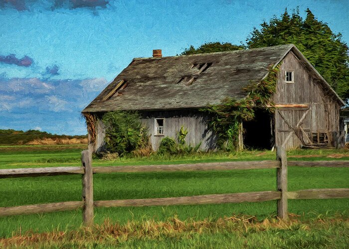 Barn Greeting Card featuring the photograph The Old Barn 4454 by Cathy Kovarik