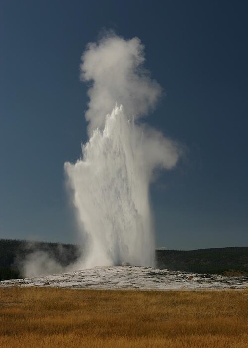 Natural Gas Greeting Card featuring the photograph The Old Faithful by Honestmike