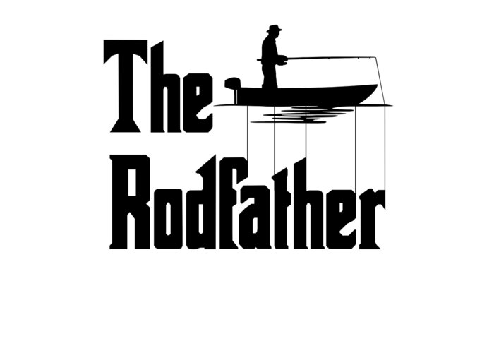 The Rodfather. Funny Fishing Gift for Fisherman Greeting Card by Art  Frikiland