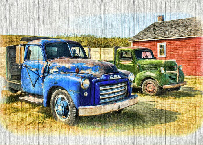 Trucks Greeting Card featuring the photograph The Strong Silent Types by Ola Allen