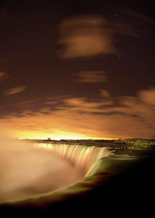 Scenics Greeting Card featuring the photograph The Stars Of Niagara Falls by Insight Imaging