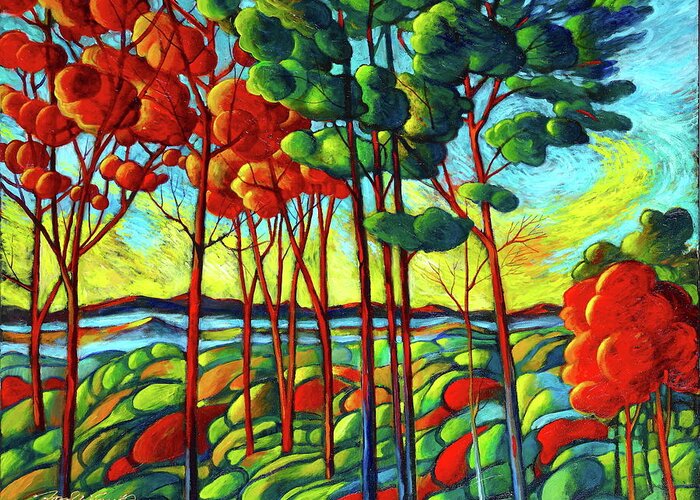 Ford Smith Greeting Card featuring the painting The View by Ford Smith