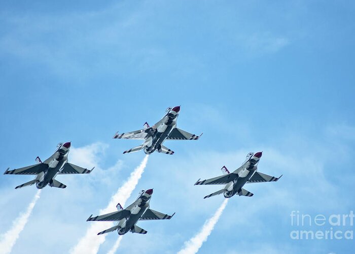 Air Greeting Card featuring the photograph Thunderbirds No.1 by Scott Evers