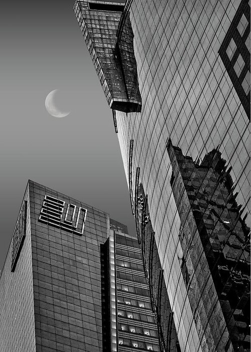 Times Square Greeting Card featuring the photograph Times Square New York City NY BW by Susan Candelario