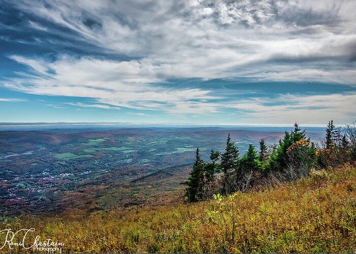 Greylock Mountain Greeting Card featuring the photograph Top of the mountain by Roni Chastain