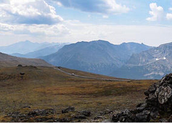 Mountain Greeting Card featuring the photograph Trail Ridge Road Arctic Panorama by Nicole Lloyd