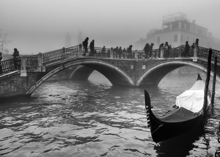 Venice Greeting Card featuring the photograph Tre Ponti - Three Bridges by Stefano Avolio
