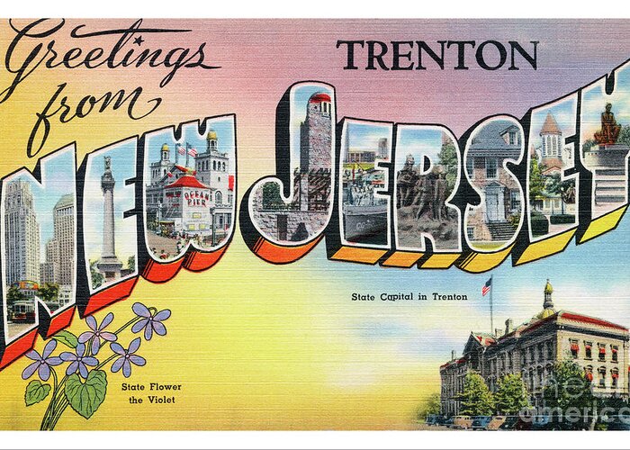 Trenton Greeting Card featuring the photograph Trenton Greetings by Mark Miller
