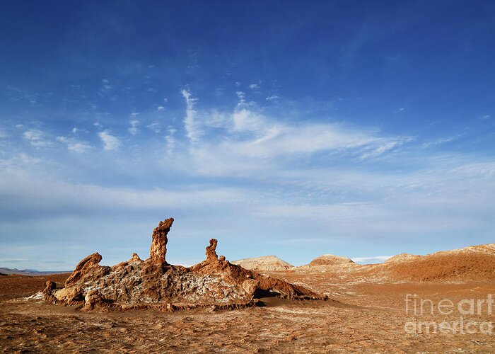 Chile Greeting Card featuring the photograph Tres Marias Valle de la Luna Chile by James Brunker