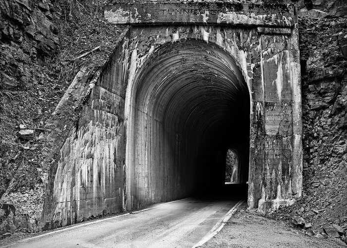 Idaho Scenics Greeting Card featuring the photograph Tunnel by Leland D Howard