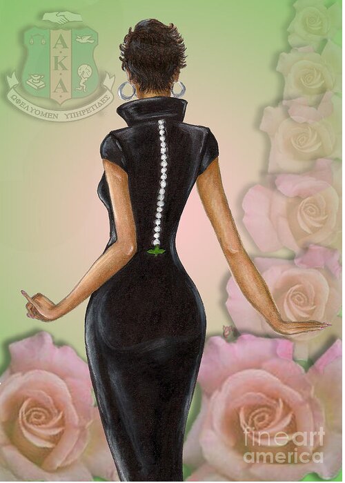 Founders Day Greeting Card featuring the digital art Twenty Pearls n Pink Roses by BFly Designs