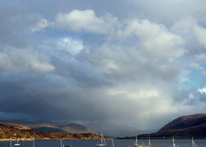 Scenics Greeting Card featuring the photograph Ullapool by Andrew Lockie