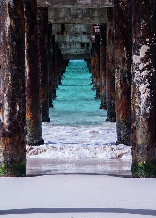 Pier Greeting Card featuring the photograph Under the Pier by Stuart Manning