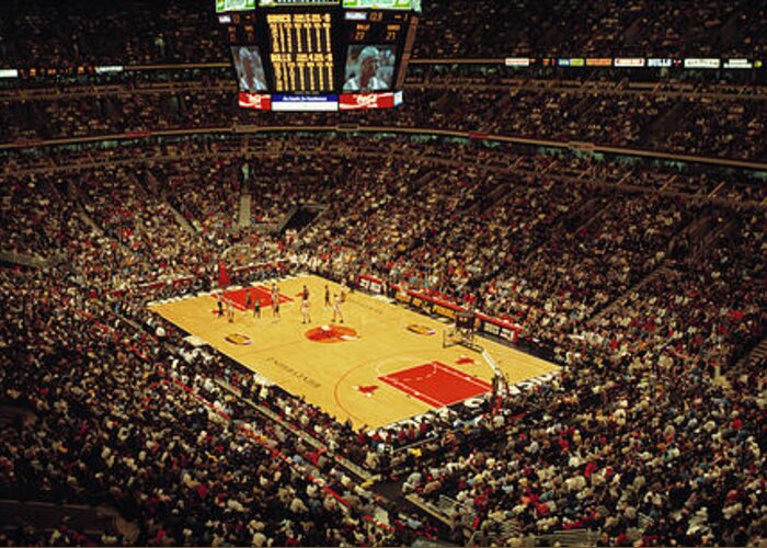 Photography Greeting Card featuring the photograph United Center Chicago Il Usa by Panoramic Images