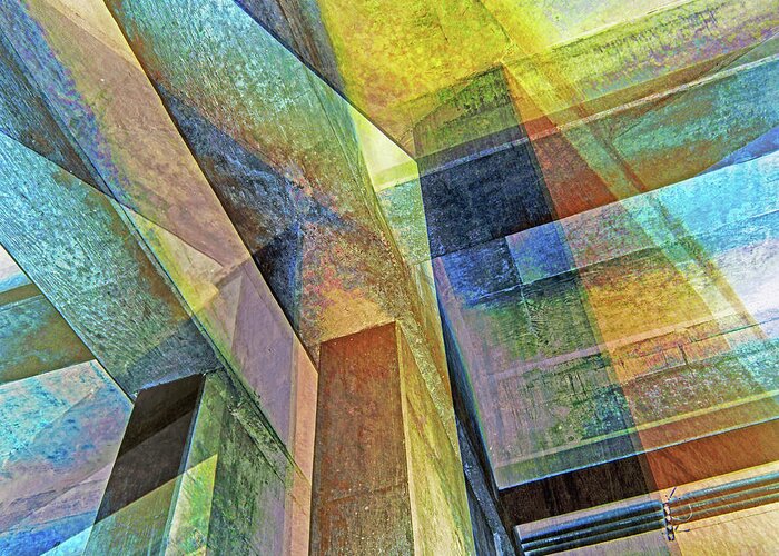 City Greeting Card featuring the photograph Urban Abstract 724 by Don Zawadiwsky