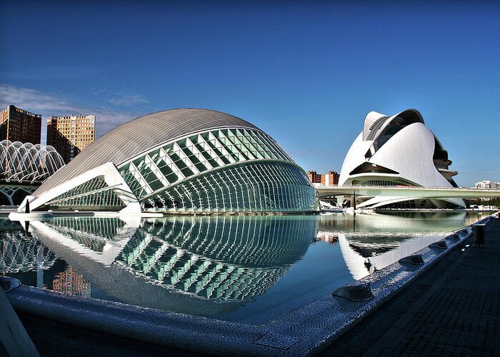 Valencia Greeting Card featuring the photograph Valencia, Spain - City of Arts and Sciences by Richard Krebs