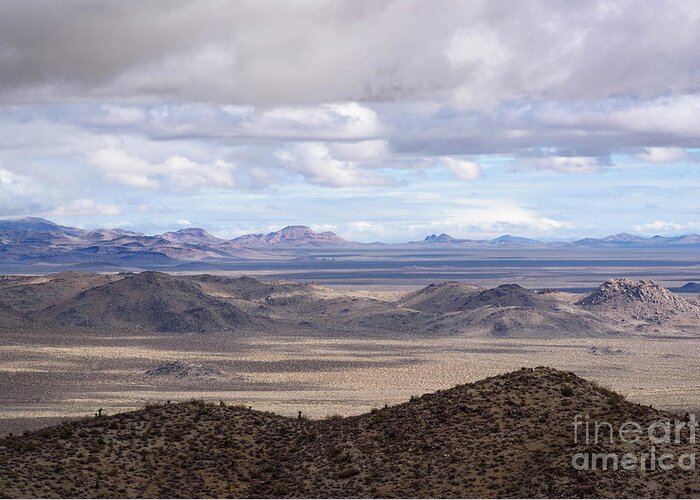 Mojave Desert Greeting Card featuring the photograph Valley View by Jeff Hubbard