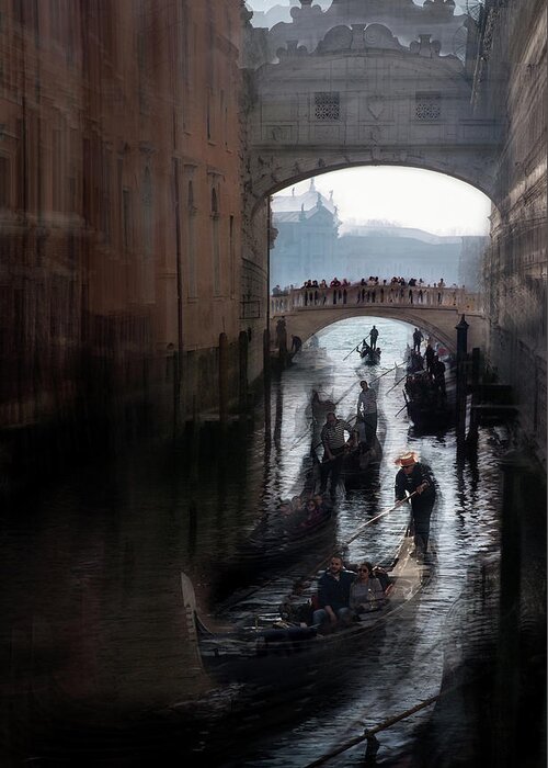 Venice Greeting Card featuring the photograph Venecian Simbols by Milan Malovrh