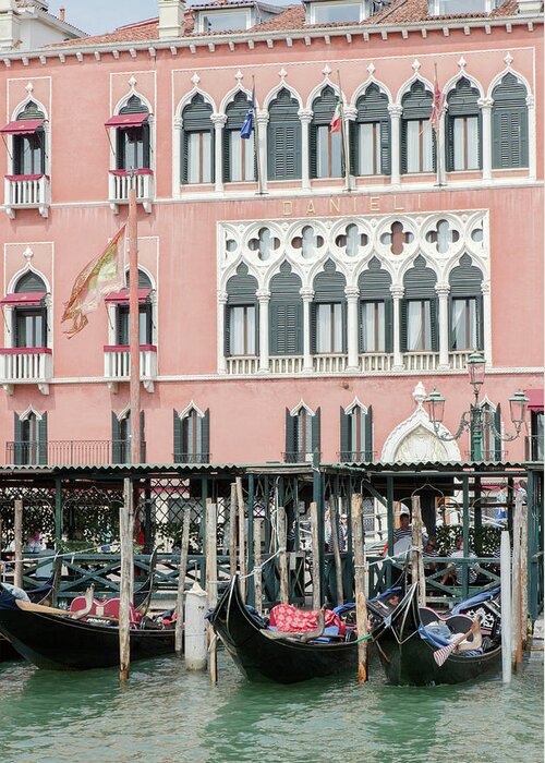 Venice Greeting Card featuring the photograph Venice in Pink by Iris Richardson