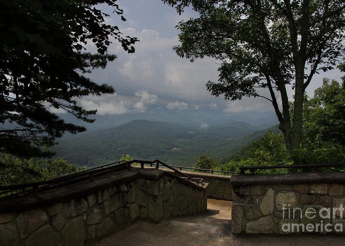 Smoky Mountains Greeting Card featuring the photograph View From Above by Mike Eingle