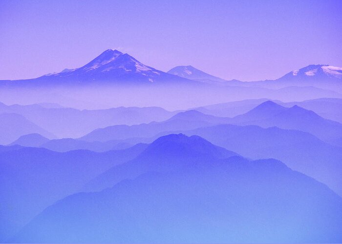 Tranquility Greeting Card featuring the photograph View From Volcano Villarrica Chile by Lucidio Studio, Inc.