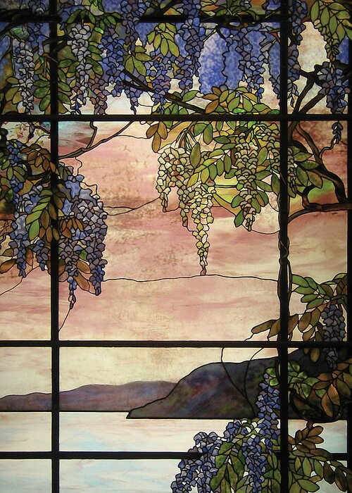 Tiffany Greeting Card featuring the painting View of Oyster Bay by Louis Comfort Tiffany