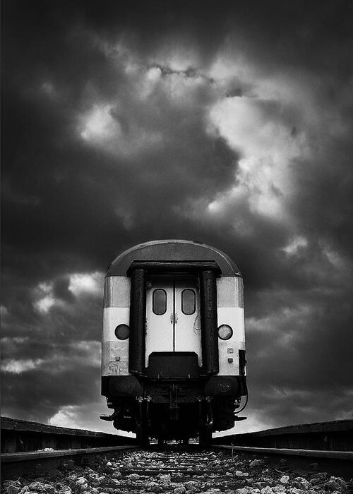 Train Greeting Card featuring the photograph Wagon by Mladjan Pajkic - Limbonic
