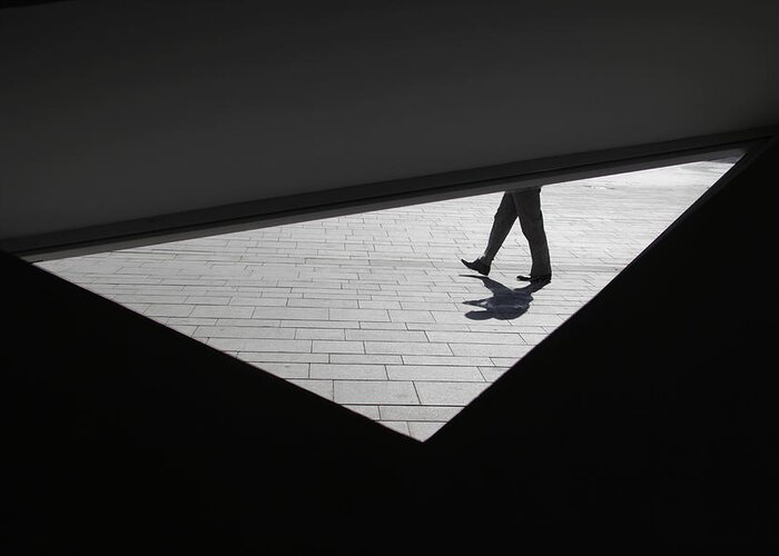 Everyday Greeting Card featuring the photograph Walking In A Triangle by Sara Elbar