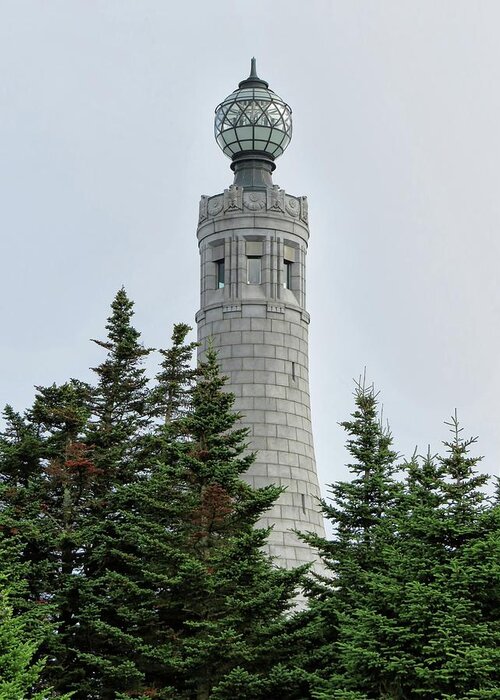 Mount Greylock Greeting Card featuring the photograph War Memorial Tower by Connor Beekman