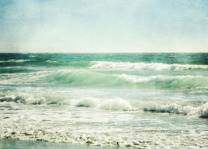 Beach Greeting Card featuring the photograph Wave Rhythm by Lupen Grainne